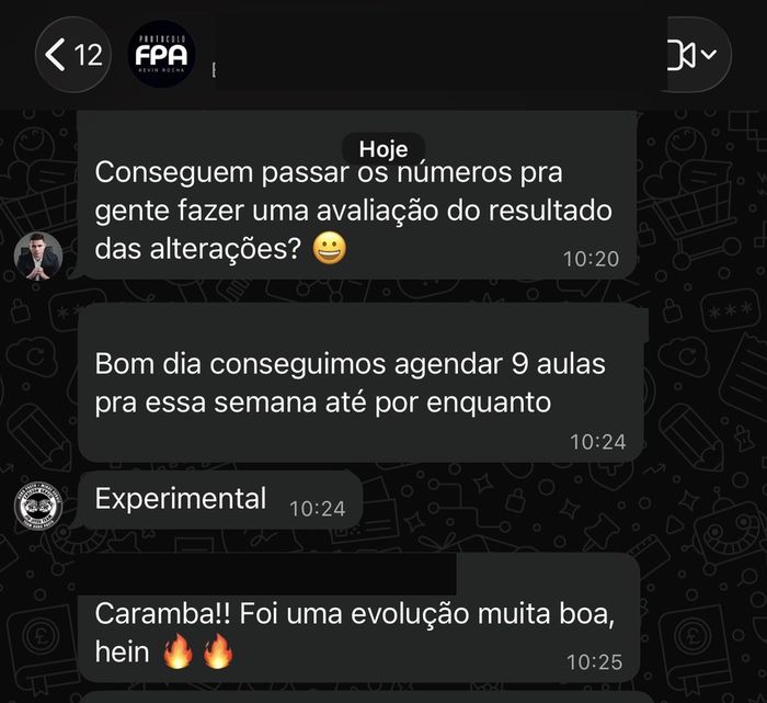 9 aulas experimentais agendadas