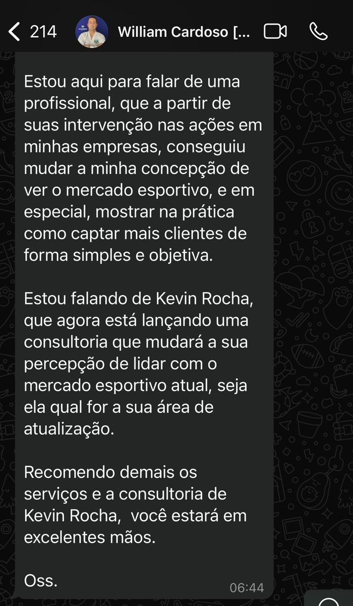 Depoimento William Cardoso