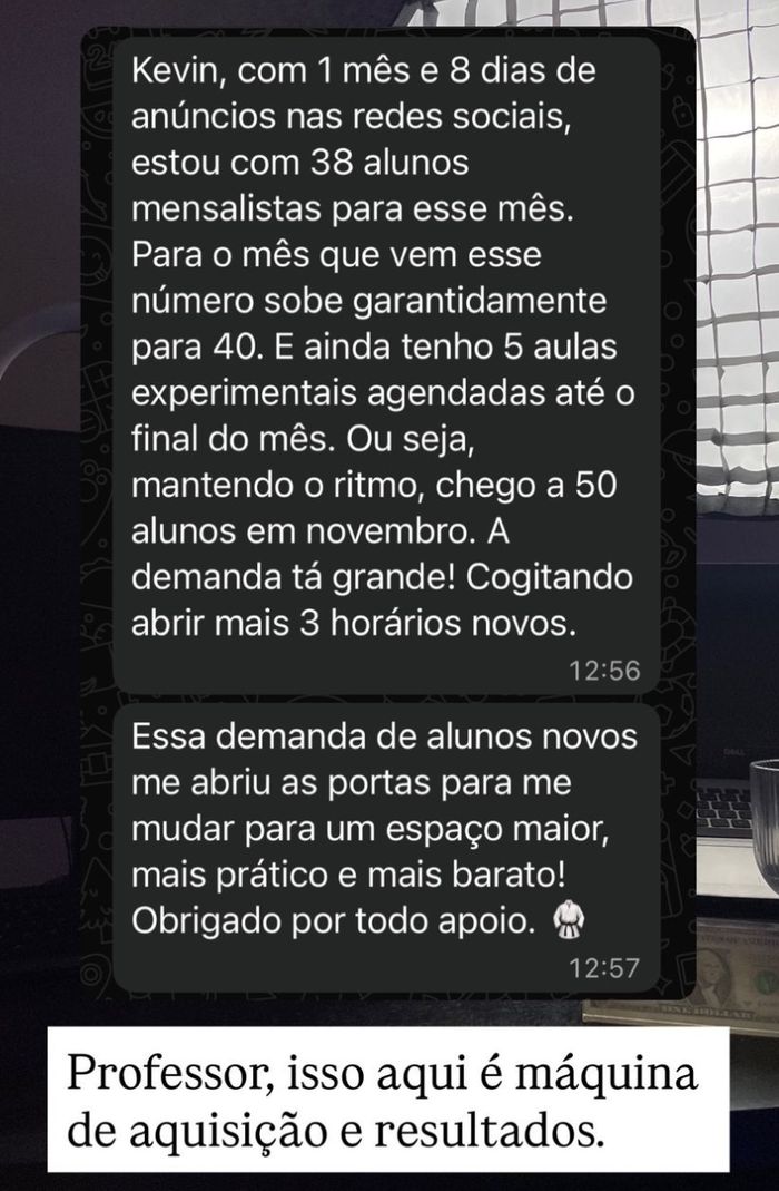 Depoimento de professor